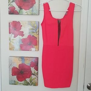 Bright Red Mini Dress by Charlotte Russe small
